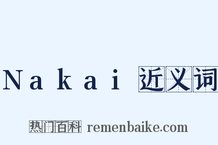 Nakai近义词是什么意思的图片